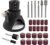 Ensemble de fraises rotatives outil de sculpture en acier au carbure de tungstène tête de meulage de foret hélicoïdal solide pour outils rotatifs Dremel forage de gravure sur bois (29PCS)