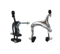 Ensemble de frein à étrier en aluminium C avec capacité de longue portée 61-79 mm pour une utilisation double position sur les vélos de route et pliants avec tailles de jante assorties (noir-avant)