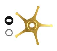 Ensemble de frein en métal efficace de 62 mm pour moulinet de pêche ABU BF7 BF8 ib7 ib8 conçu pour fonctionner avec le système Five Star et pour la compatibilité de la série Zenon (main droite dorée)