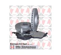 Ensemble De Freinage Zimmermann Disques Frein + Plaquettes Avant Pour Opel Karl