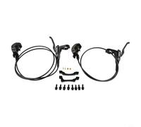 Ensemble de freins hydrauliques pour VTT avec quatre pistons et matériau en alliage d'aluminium conçu pour une performance fiable dans divers scénarios de conduite (noir)