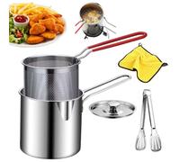 Ensemble De Friteuse Individuelle En Acier Inoxydable 3 Pièces (4 Piece)