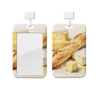 Ensemble de fromages Baguette en ABS avec cordon, housse coulissante, imperméable, anti-salissure, durable pour le travail, les événements