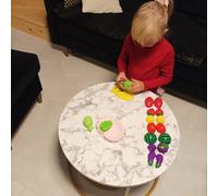 Ensemble de fruits et légumes à découper dans un panier 22576