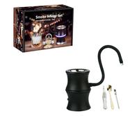 Ensemble de fumoir professionnel en métal avec tube flexible et brosses de nettoyage pour résidence de rêve, boîte cadeau, outil d'arôme d'échappement pour liqueur