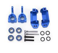 Ensemble de fusées de direction avant en alliage d'aluminium haute résistance, kit de mise à niveau léger pour voiture télécommandée Traxxas Slash 2WD 1/10 (Bleu)
