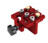 Ensemble de gabarits de perçage pour bois, outil de positionnement précis pour menuiserie, alliage d'aluminium, plage de serrage de 14 à 50 mm, idéal pour le perçage de trous de poche et les projets