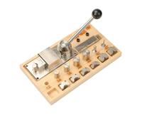 Ensemble de gabarits de pliage en fil métallique avec matrices réglables - Outil de mesure de baguier, levier amovible pour la fabrication de bijoux et le pliage de bagues de cuillère