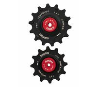 Ensemble de galet de derailleur vélo + 1x14 ceramic hybrid roulements Elvedes Sram Red/Force 1x12 Noir