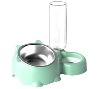 Ensemble de gamelles à eau et nourriture pour chat - Gamelles pour chat | Station d'alimentation pour animaux de compagnie | Gamelle inclinée à 16° avec distributeur d'eau automatique | Mangeoire