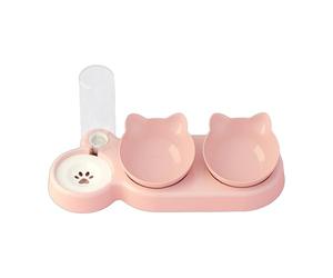 Ensemble de gamelles d'arrosage et d'alimentation automatiques pour animaux de compagnie transparentes et durables, merveilleux pour toutes les formes d'animaux de compagnie, distributeur d'eau