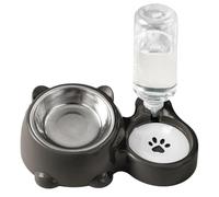 Ensemble de gamelles d'eau pour animaux de compagnie - Station d'alimentation double | Support incliné pour animaux de compagnie, pas facile à casser, distributeur d'hydratation pratique pour chats