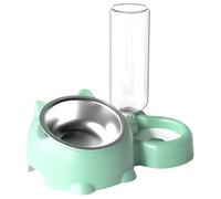 Ensemble de gamelles pour chat - Station d'alimentation inclinée à 16 degrés | Gamelles amovibles pour chien | Double gamelle pour chat | Gamelle pour chat avec distributeur d'eau | Mangeoire pour