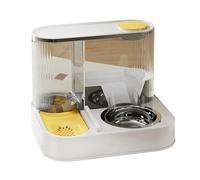 Ensemble de gamelles surélevées pour chien, anti-fuite, mangeoire amovible en métal, design peu encombrant, bol en acier inoxydable de qualité alimentaire pour chats