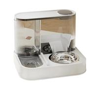 Ensemble de gamelles surélevées pour chien, anti-fuite, mangeoire amovible en métal, design peu encombrant, bol en acier inoxydable de qualité alimentaire pour chats