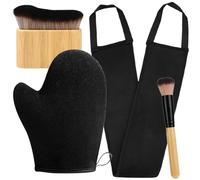 Ensemble De Gants Autobronzants 4 En 1, Applicateurs De Lotion Pour Le Dos, Mini Gants De Bronzage Bronzage Et Pinceau à Auto-Brosses Super Doux, Pour Crème De Bain Soleil,La Crème Brune,l'Huile Brune