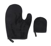 Ensemble de gants autobronzants professionnels 2 pièces, Kit d'applicateur de lotion de bronzage lavable et réutilisable pour le corps et le visage, grand et de pouce, matériau
