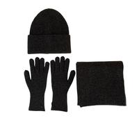 Ensemble De Gants Chauffe-Cou en Tricot Fibre Acrylique pour l'hiver pour Protection Contre Le Froid Couvre-Chef D'extérieur Ensemble Gants Et Écharpe en Tricot Fibre Acrylique