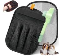 Ensemble de gants électrostatiques 2 en 1 pour chats et chiens, peigne anti-puces, enchevêtrements, poils morts et squames, plus meubles, tapis, literie, idéal pour les propriétaires d'animaux et les