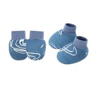 Ensemble de gants et chaussettes en coton pour nouveau-nés - Pour protéger la peau tendre des rayures - Utilisation quotidienne - Moufles respirantes pour bébé, Bleu ciel étoilé., Taille unique