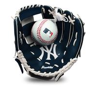 Ensemble de gants et de balles de baseball Franklin Sports MLB Youth - Gant et balle de baseball et de baseball des Yankees de New York pour enfants -