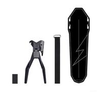 Ensemble de garde-boue arrière en plastique PP5 avec support, entretoise et corde pour une installation facile (style tige de selle B)