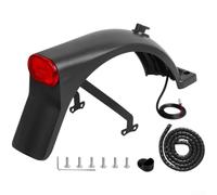 Ensemble de garde-boue arrière noir avec support de feu arrière et tube pour trottinette électrique Xiaomi Mi5 Max - Ajustement précis et durable