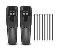 Ensemble de garde-boue avant et arrière pour vélo de ville 29 x 9 cm en polypropylène avec design déflecteur de vent et protection contre les éclaboussures avec 12 sangles