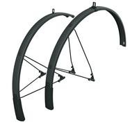 SKS GERMANY BLUEMELS STYLE Kit de protection anti-éclaboussures pour vélo 27,5" - 29" 75 mm - Noir - Avec adaptateur en V avec système de sécurité ESC, entretoises doubles en U stables, construction