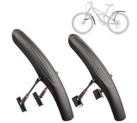 Ensemble de garde-boue RXC avec construction réglable en alliage d'aluminium et installation à dégagement rapide, conçus pour une couverture efficace des roues avant et arrière (VTT)