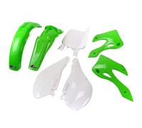 Ensemble de garnitures 7 pièces UFO PLAST en plastique vert/blanc