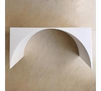Ensemble de garnitures de porte rondes universelles pré-fabriquées en mousse HighDe - Kit de moulage électronique pour portes rondes - Installation facile - Décoration d'intérieur