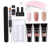 Ensemble de Gel d'extension d'ongle Kit de Gel 'ongle constructeur clair avec Kit démarrage manucure lampe 11 pièces