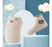 Ensemble De Genouillères Anti-Alde Pour Bébé,Chaussettes De Sol Pour Enfants,Genouillères Pour Bébé,Genouillères Pour Garçons,Genouillères Pour Filles,Jambières,Sécurit - Type Apricot-S 0-1y 9-12cm