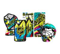 Ensemble de genouillères et casque de gardien de but de hockey pour jeunes Franklin Sports NHL - Genouillères pour enfants et équipement de mini-