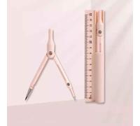 Ensemble De Géométrie De Boussole 3 En 1 Avec Crayon De Règle,Boussole De Dessin Multifonctionnelle Kawaii,Outil De Géométrie Mathématique,Fournitures De Bureau Et Scolaires - Type Pink