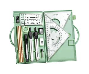 Ensemble de géométrie | Kit d'outils mathématiques 16X - Outils de dessin avec boîte de rangement, fournitures de dessin pour architectes ingénieurs