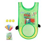 Ensemble de gilets adhésifs Dodgeball Tag Game, jeu de gilet de balle collante pour l'extérieur, jouet portable pour enfants Dodgeball avec gilet adhésif pour l'école,