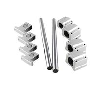 Ensemble de glissières de guidage d'axe optique linéaire, arbre rigide, siège de support, 2 pièces SK50 SHF50 + 4 pièces SCS50UU + 1 pièce(SHF50 SCS50UU,600mm)