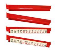 Ensemble de glissières de mahjong antidérapantes de 47 cm avec supports | Accessoires de mahjong américain de style siamois | Cadeaux en polystyrène pour joueuses