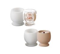 Ensemble de gobelets en silicone robuste de tailles multiples pour loisirs créatifs, fabrication de plâtre, loisirs créatifs, photophores