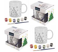 Ensemble de gobelets neufs gobelets à peindre en porcelaine 350 ml motif...