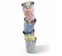 Sigg - Gobelets pour Enfants Daydream - Léger - Passe au Lave-Vaisselle - Sans BPA - Sans Plastique - Acier Inoxydable - Idéal pour les Anniversaires et les Pique-Niques - Couleurs Pastel - 4 x 0,35L