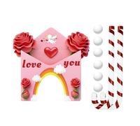 Ensemble de golf pour un rendez-vous inoubliable - Offrez un temps ensemble unique - Ensemble de Saint-Valentin avec raquettes et balles pour les amoureux (Rose C)