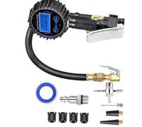 Ensemble de gonflage de pneus automobiles, gonfleur de pneus doté d ' un affichage numérique de haute précision et d ' une fonction de libération de pression, manomètre numérique des pneus