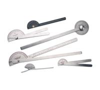 Ensemble de Goniomètres en Acier Inoxydable Baseline - Kit de 6 Pièces pour la Mesure de l’Amplitude de Mouvement Articulaire avec Mallette de Transport