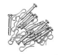 Ensemble de goupille de cisaillement et goupille fendue de rechange pour souffleuse à neige 738-04124A et 714-04040 pour modèles de 55,9 cm, 61 cm, 66 cm, 71 cm à deux étapes et trois étapes