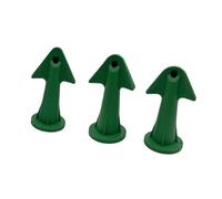 Ensemble de grattage de buse de mastic en Silicone, 3, Green