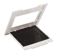 Ensemble de grille à double fente 50 x 50 mm pour expériences d'interférence lumineuse et de diffraction, démonstrateur de physique optique en plastique avec trous simples et tri (trous rondes)