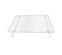 Ensemble de grille de cuisson en acier inoxydable 304 avec cadre renforcé pour une durabilité à long terme dans le refroidissement fréquent et l'utilisation de grillades (une seule couche)